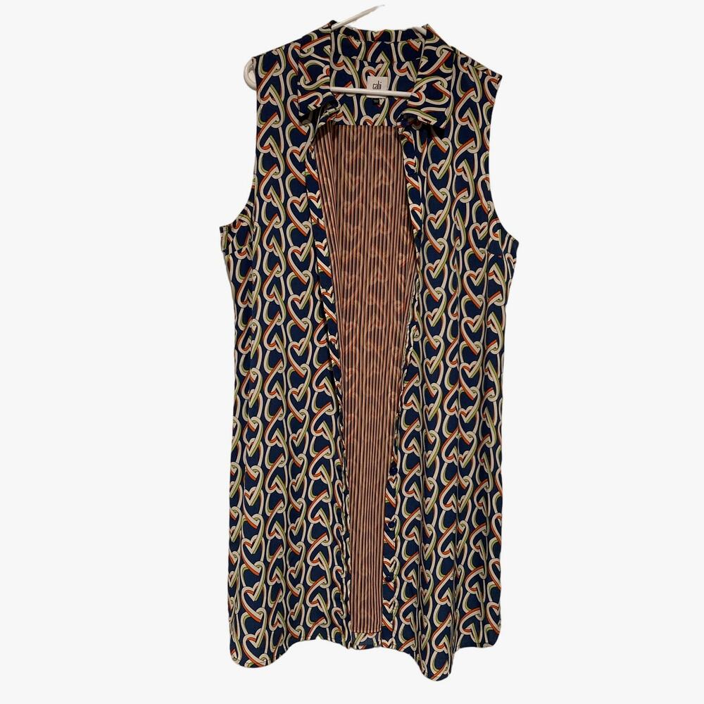 Cabi Amour Heart Sleeveless Dress XL Excellent condition Great for travel!